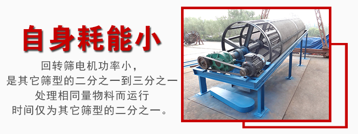 滚筒筛耗能。褂檬倜，维修方便