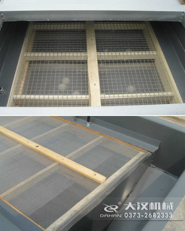 直线振动筛网架-木质网架安装成品完成图片：