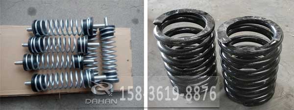 钢丝压弹簧：是由钢丝制成形状有：圆柱形于圆锥形两种。